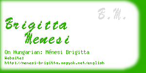 brigitta menesi business card