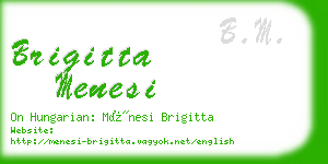 brigitta menesi business card